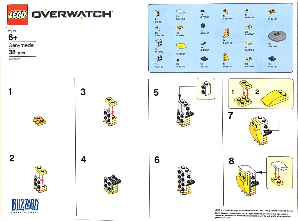 LEGO Overwatch Ganymede instructions 1