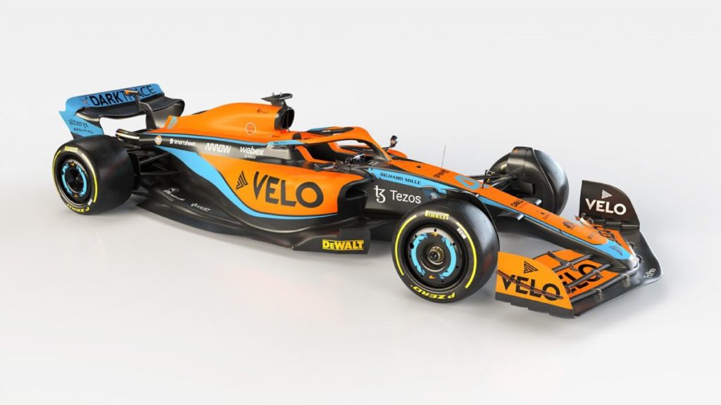 2022 McLaren Racing Team side angle