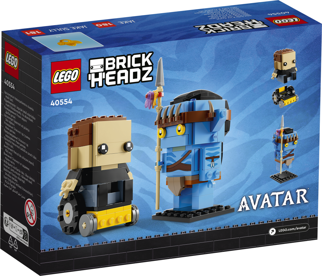 LEGO Avatar BrickHeadz 40554 Jake Sully his Avatar 2