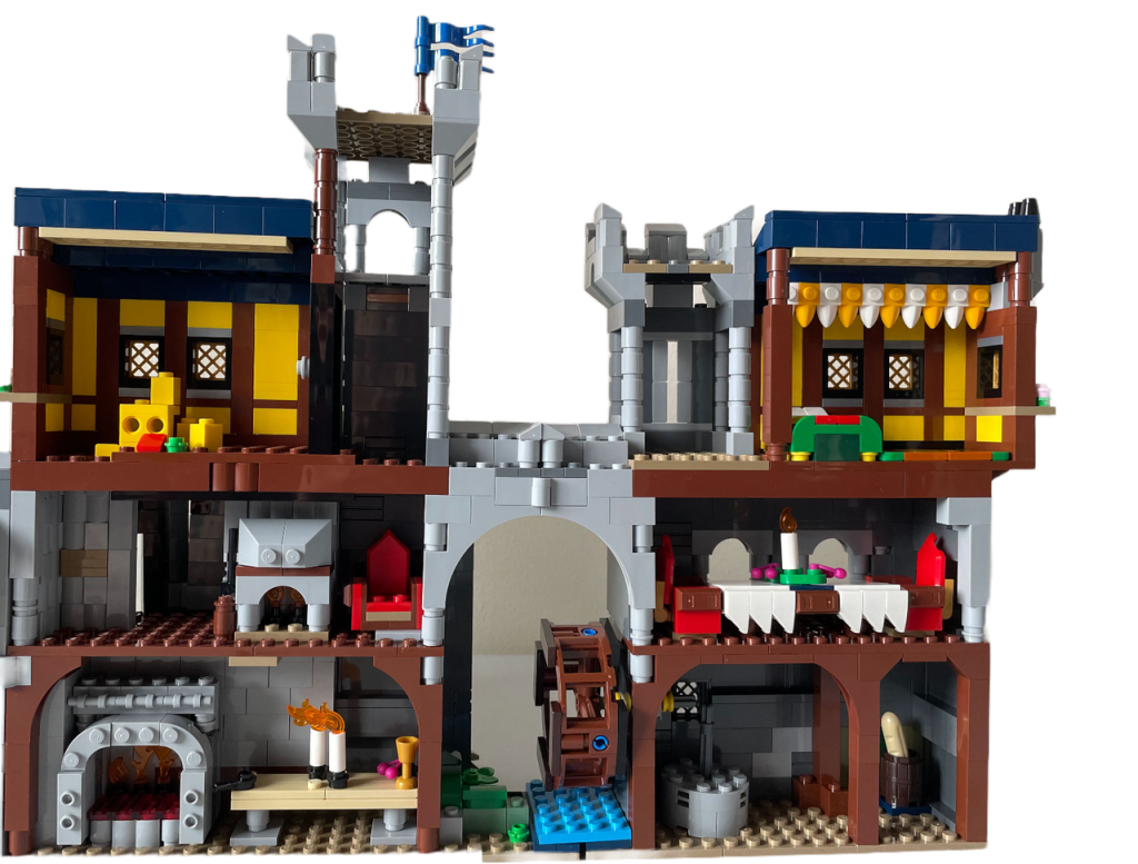 LEGO Creator 3 in 1 31120 Medieval Castle 10305 Lion Knights Castle alt build Rebrickable 6
