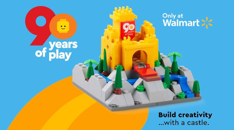 LEGO နှစ် 90 ပြည့် နှစ်ပတ်လည် Mini 375 Castle Walmart နဖူးစည်းပုံပါရှိသည်။