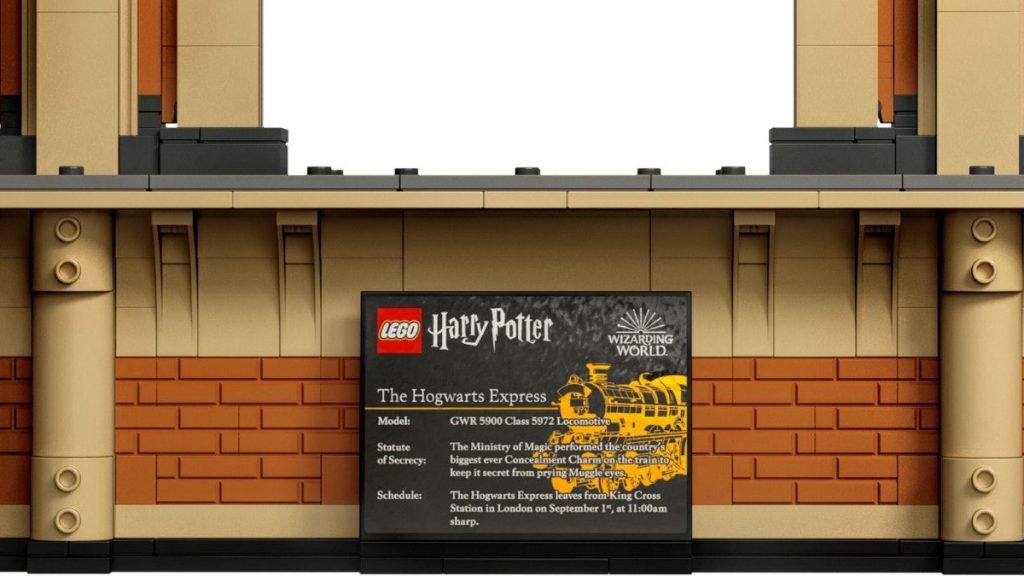 LEGO Harry Potter 76405 Hogwarts Express Collectors Edition plaque