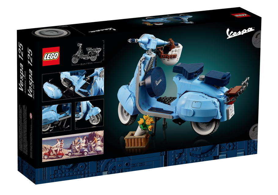 LEGO ICONS 10298 Vespa 125 box back