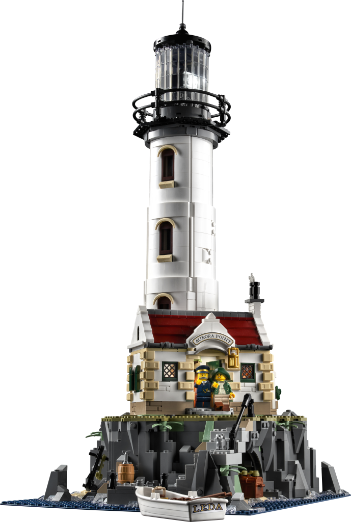 LEGO Ideas 21336 Inhalt des motorisierten Leuchtturms