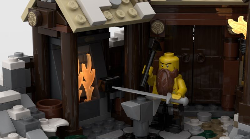 LEGO Ideas Viking Village blacksmith featured