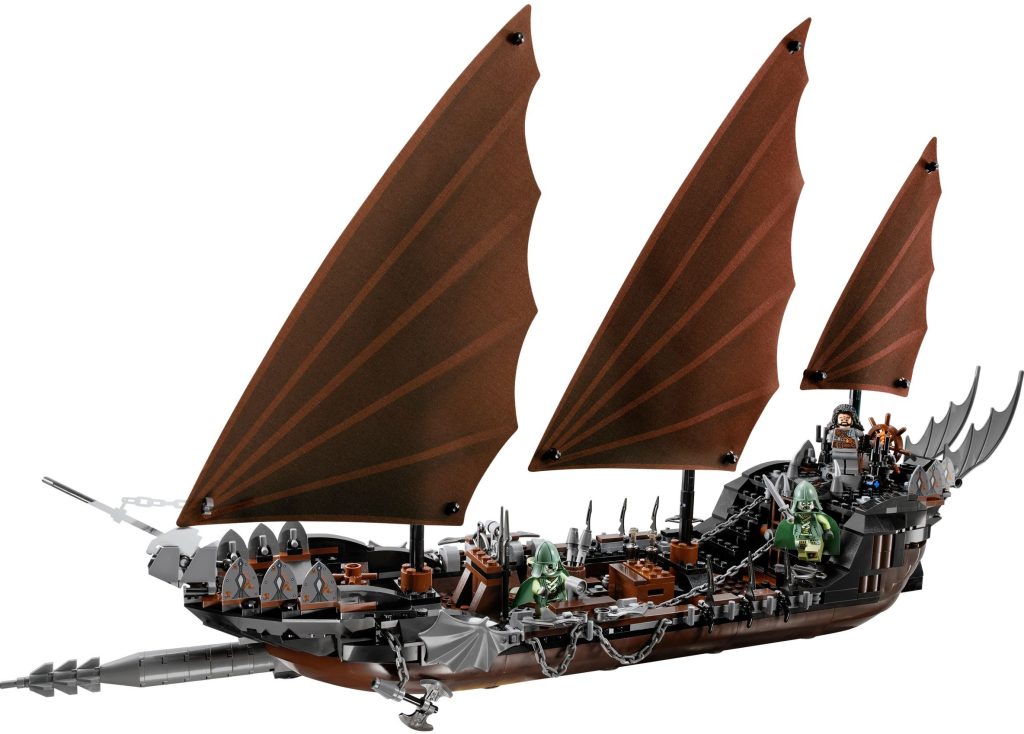 LEGO Herr der Ringe 79008 Seitenansicht des Piratenschiff-Hinterhalts
