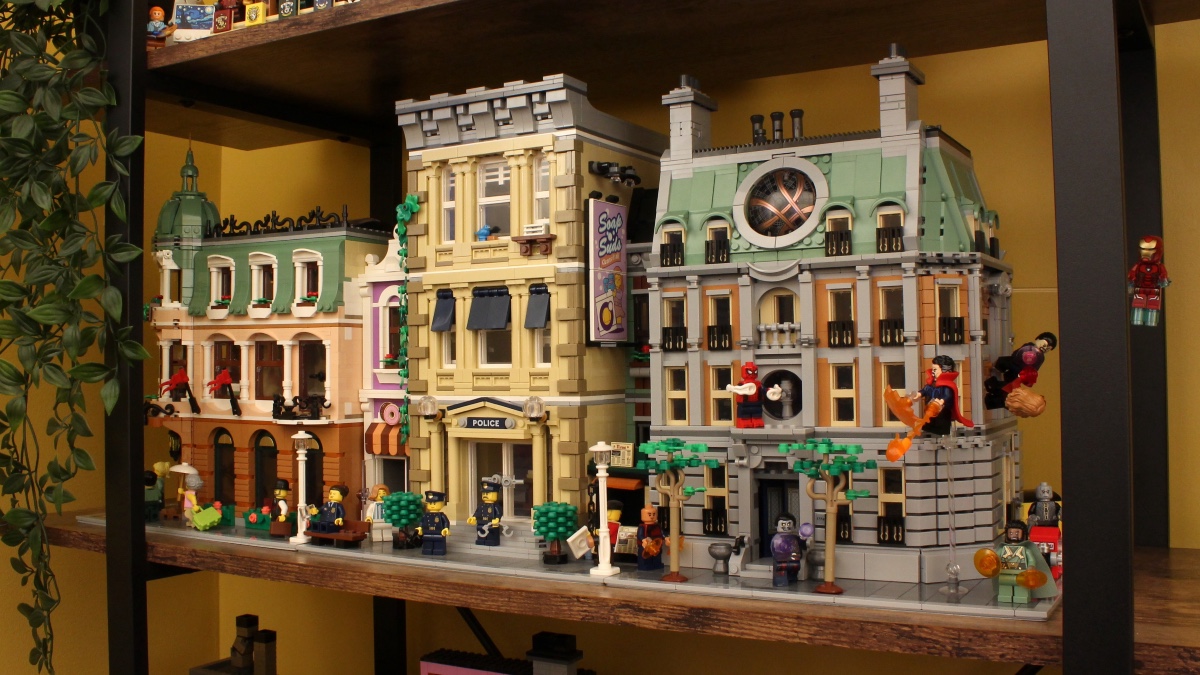 Artesano interior Labe LEGO Marvel 76218 Sanctum Sanctorum con edificios modulares