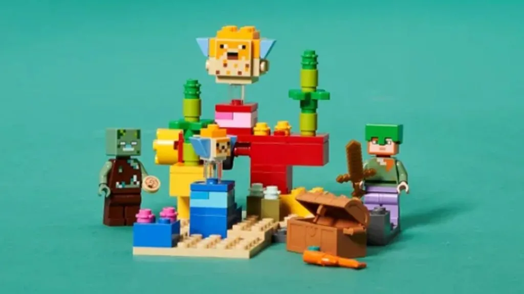 LEGO Minecraft 21164 The Coral Reef lifestyle featured