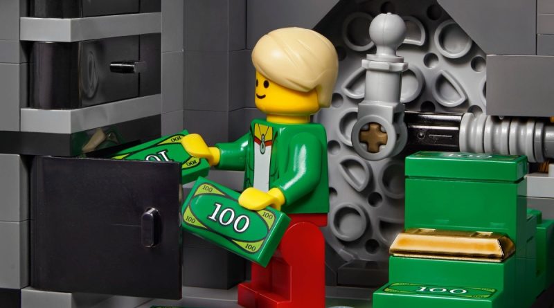 Collezione di edifici modulari LEGO 10251 Soldi di Brick Bank in primo piano