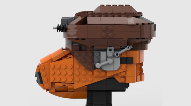 LEGO Star Wars boushh casco rebrickable ada lego in primo piano