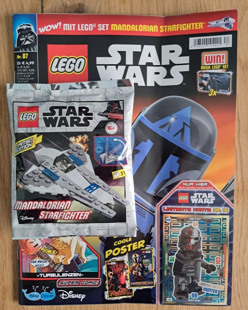 LEGO Star Wars magazine Issue 87 in hand