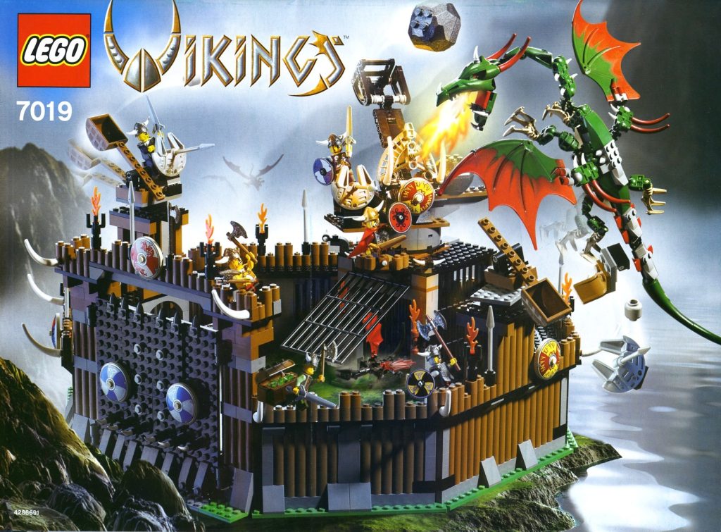 LEGO Vikings 7019 Viking Fortress against the Fafnir Dragon