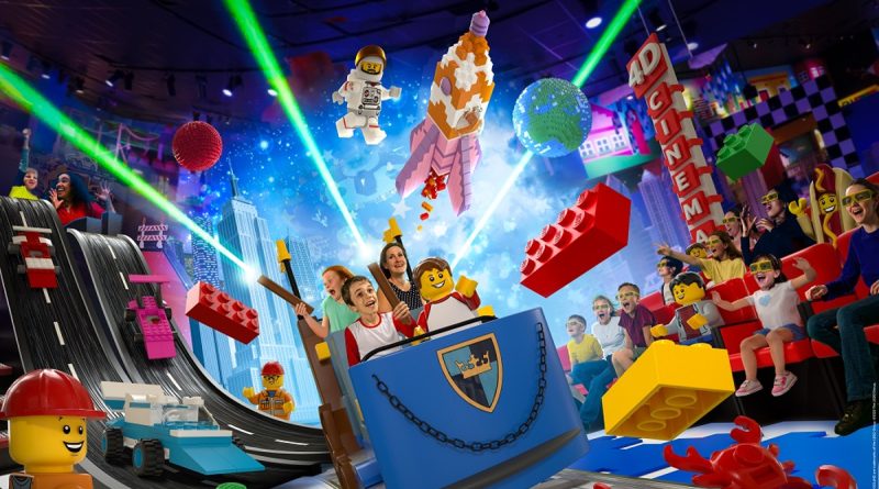 In primo piano il centro di scoperta di Legoland di nuova generazione