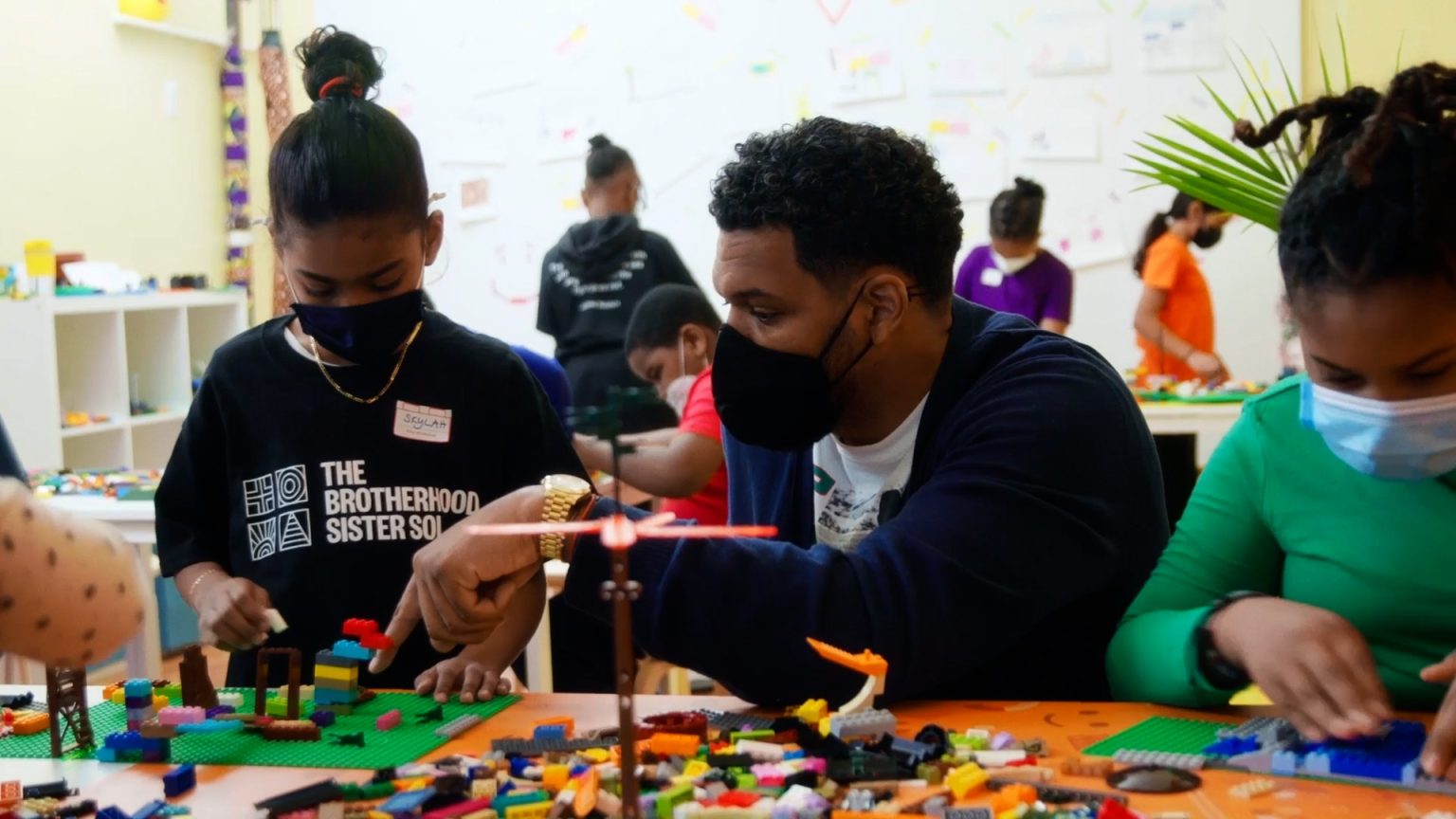 LEGO and artist Hebru Brantley unveil new play park in West Harlem
