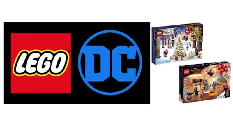 LEGO DC logo and advent calendars