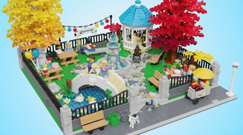 Lego Ideas မိသားစုပြိုင်ပွဲ ပန်းခြံတွင် ပြသထားသည်။