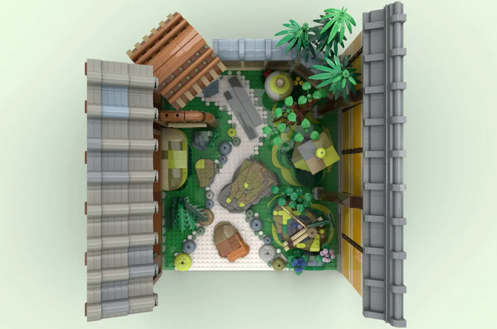 LEGO Ideas japanese courtyard garden 3