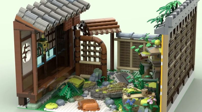 LEGO Ideas japanese courtyard garden featured