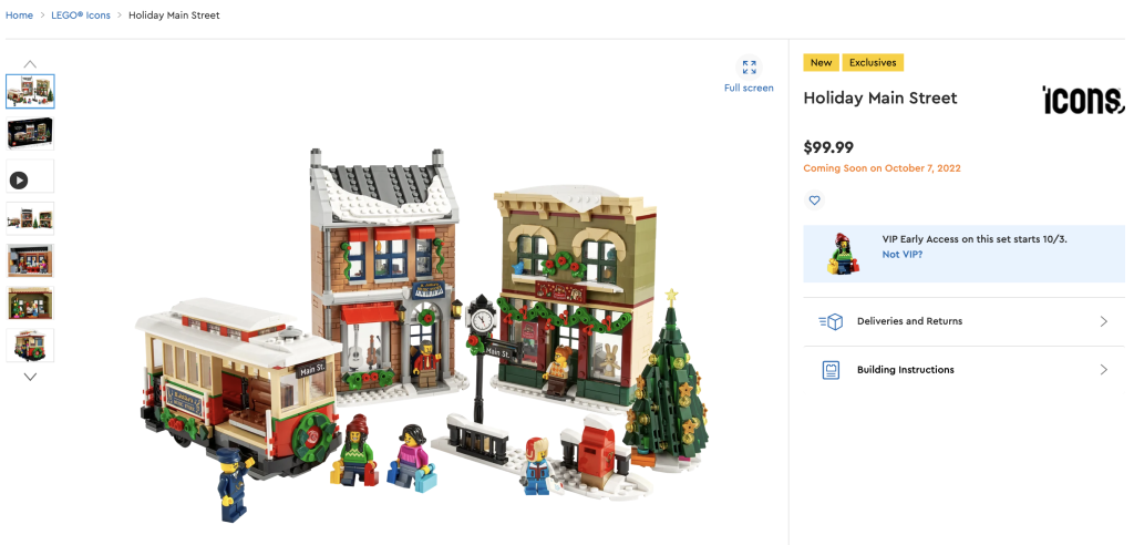 LEGO Winter Village 10308 Holiday Main Street LEGO dot com