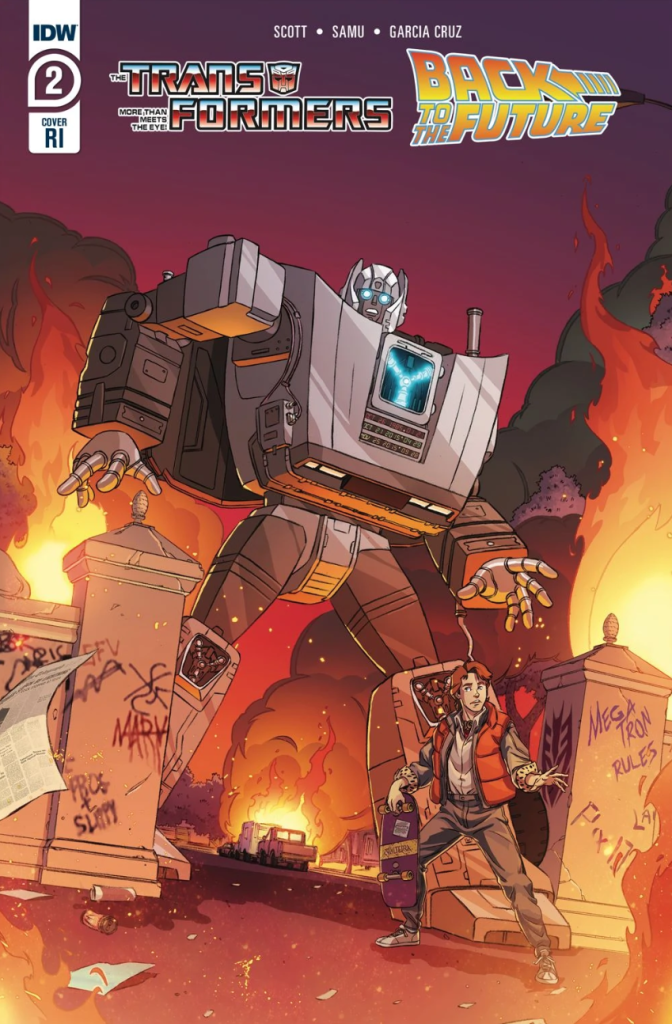 Back to the future comic Transformers