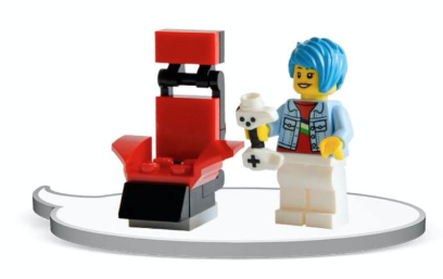 LEGO Game On minifigure and mini model