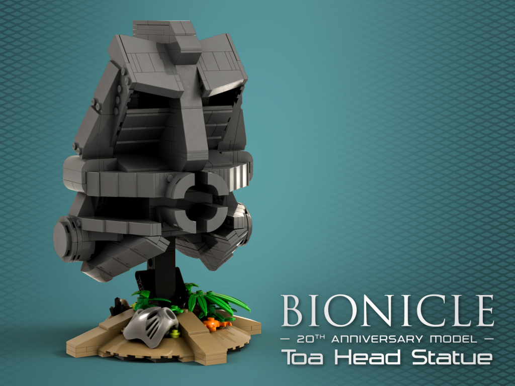 LEGO Ideas BIONICLE Toa Head Statue 1