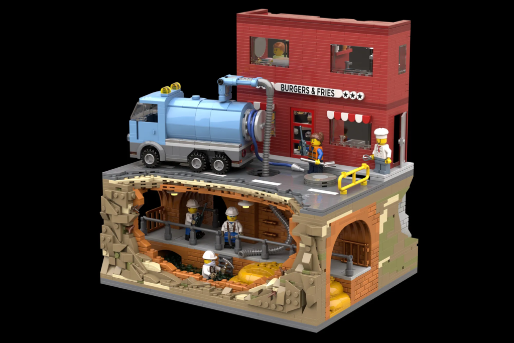 LEGO Ideas Sewer Heroes Fighting the Fatberg 1