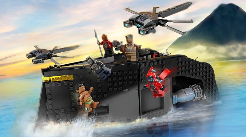 LEGO Marvel 76214 Black Panther War on the Water box render featured