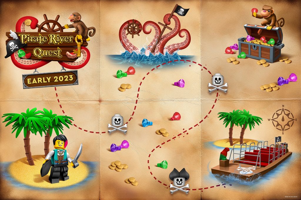 LEGOLAND Florida Pirates River Quest map