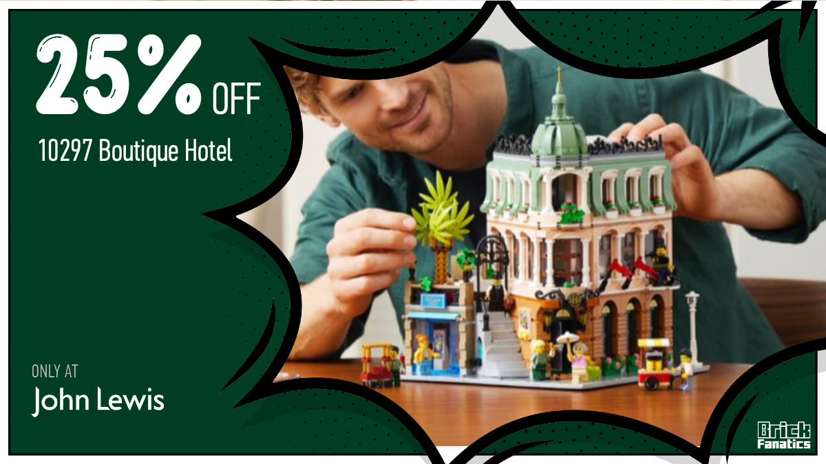10297 Boutique Hotel discount John Lewis Black Friday LEGO Flipboard
