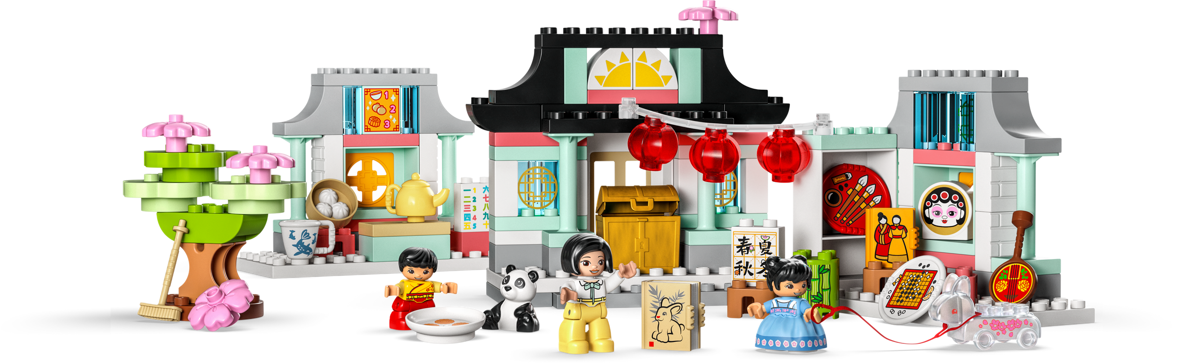 Nouvel An chinois - Signe du Buffle imprimé sur Brique Lego® 2x2 - Blanc