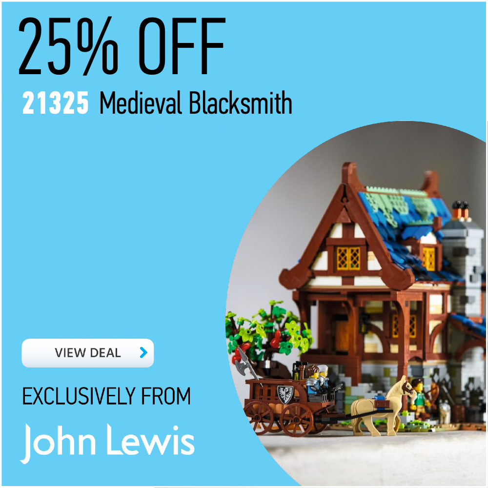 21325 Medieval Blacksmith John Lewis deal card 25