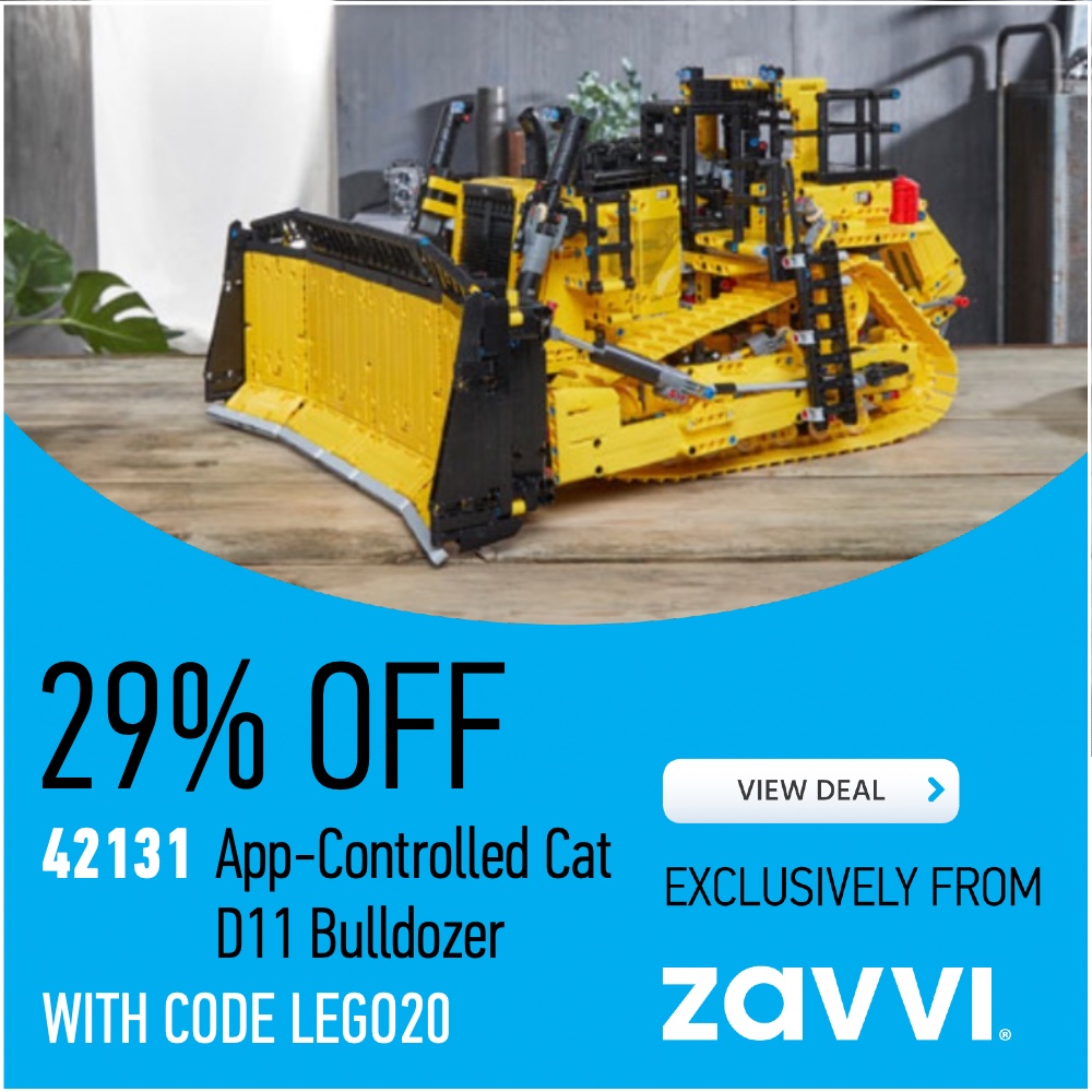 42131 App Controlled Cat D11 Bulldozer Zavvi deal card LEGO20 29