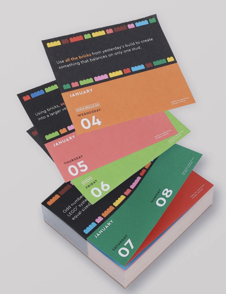 New LEGO Calendar will keep the creative juices flowing