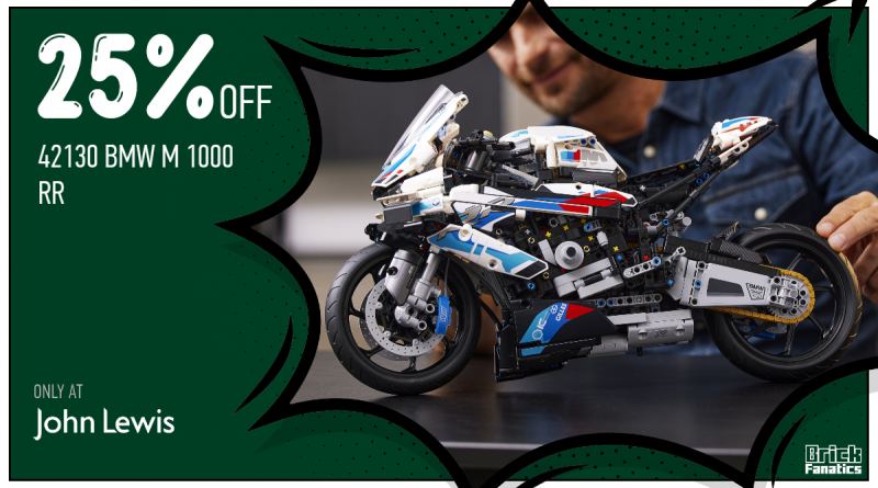 Ride over to John Lewis for massive 25% off 42130 BMW M 1000 RR