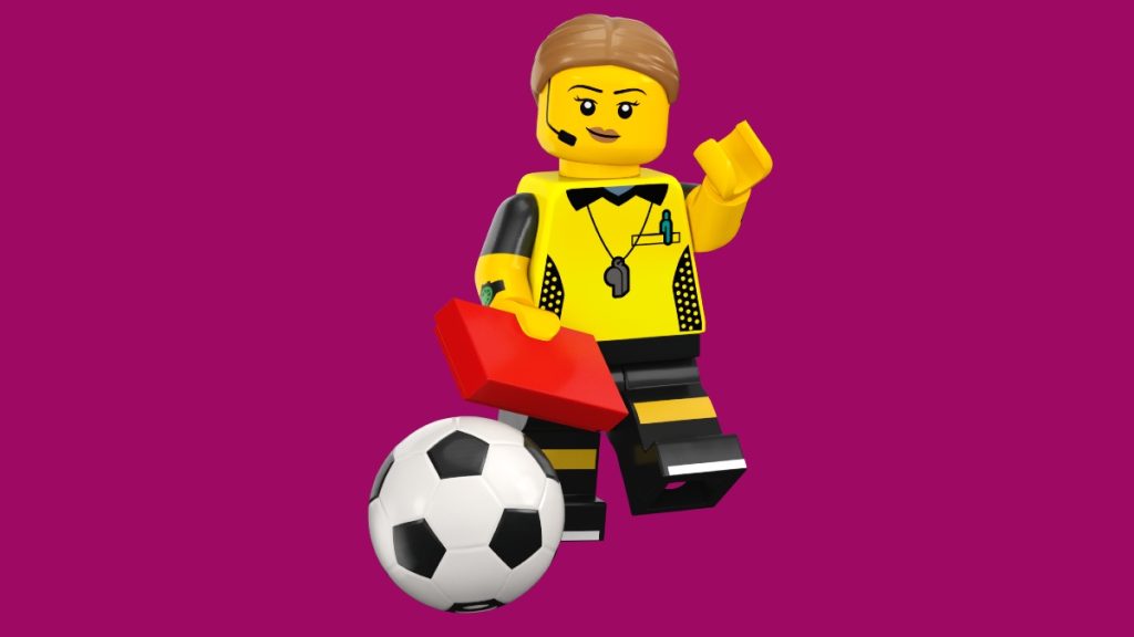 LEGO Collectible Minifigures 71037 Series 24 Referee background