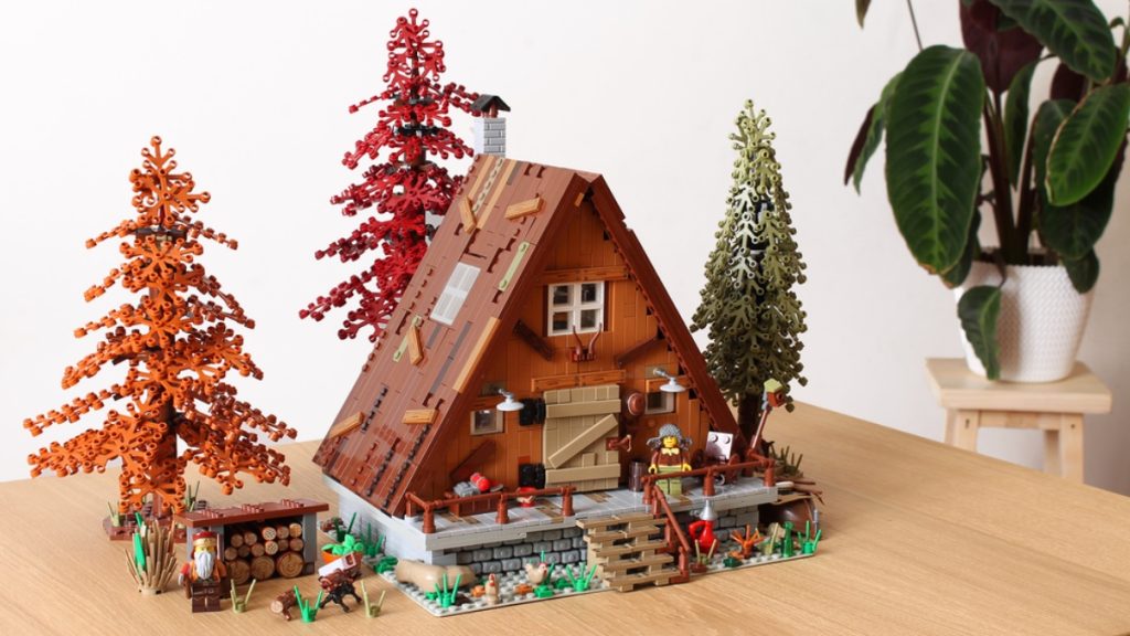 LEGO Ideas A Frame Cabin featured 3