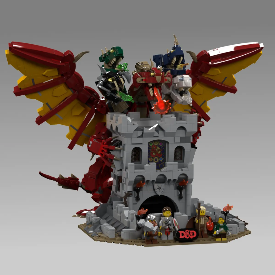 LEGO Ideas Dungeons Dragons Tiamats Dice Tower