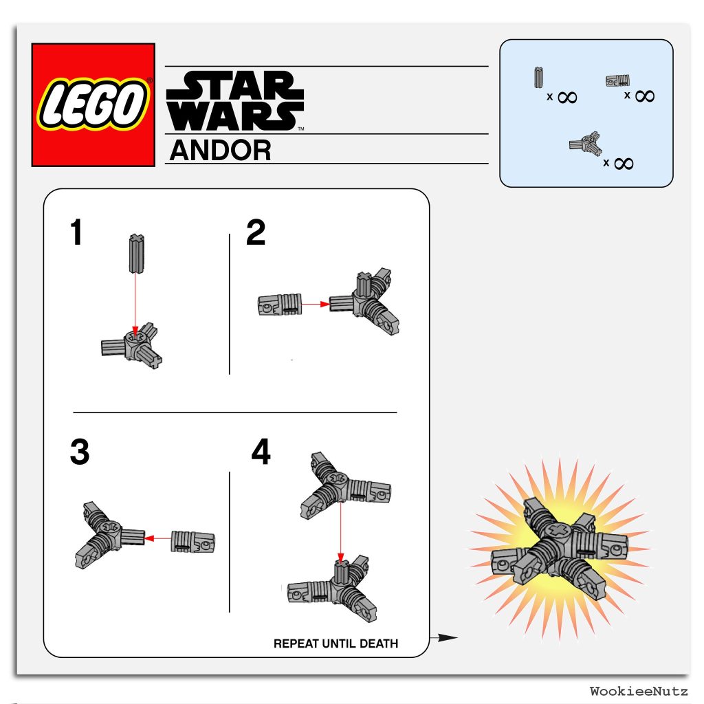 LEGO Star Wars Andor fan made mystery build instructions