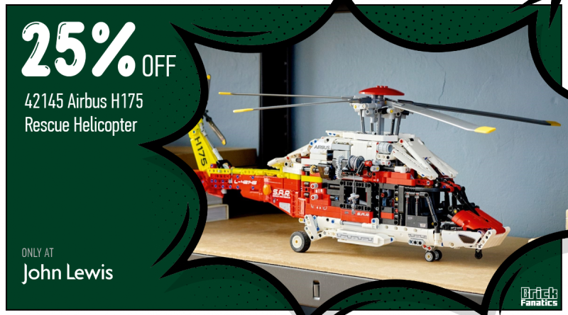 LEGO Technic 42145 Airbus H175 Rescue Helicopter 25 off John Lewis featured