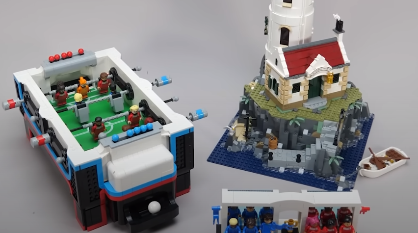 LEGO foosball Table Lighthouse racingbricks