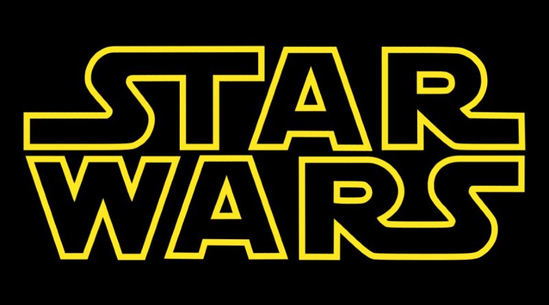 Star Wars logo in primo piano ridimensionato