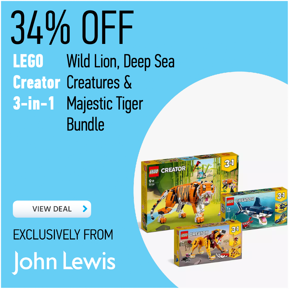 Wild Lion Deep Sea Creatures Majestic Tiger Bundle John lewis deal card 25