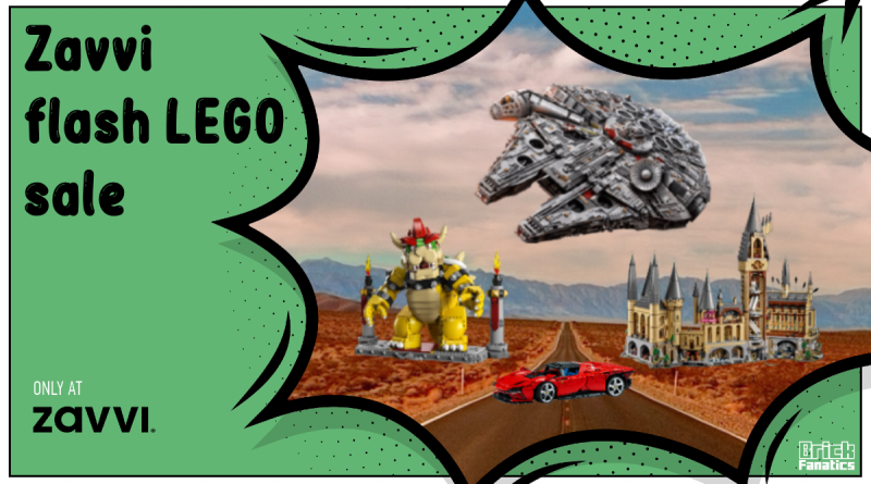 Immagine in primo piano della vendita LEGO flash di Zavvi Cyber ​​Monday