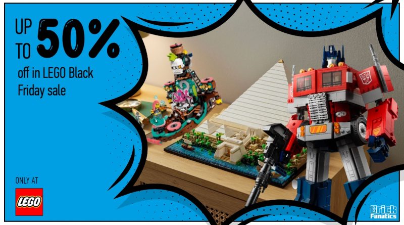 up to 50 off LEGO Black Friday sale 21058 Great Pyramid of Giza 10302 Optimus Prime 43114 Punk Pirate Ship