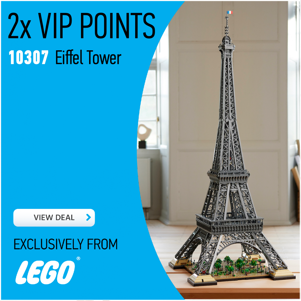10307 Eiffel Tower LEGO deal card 2x VIP points