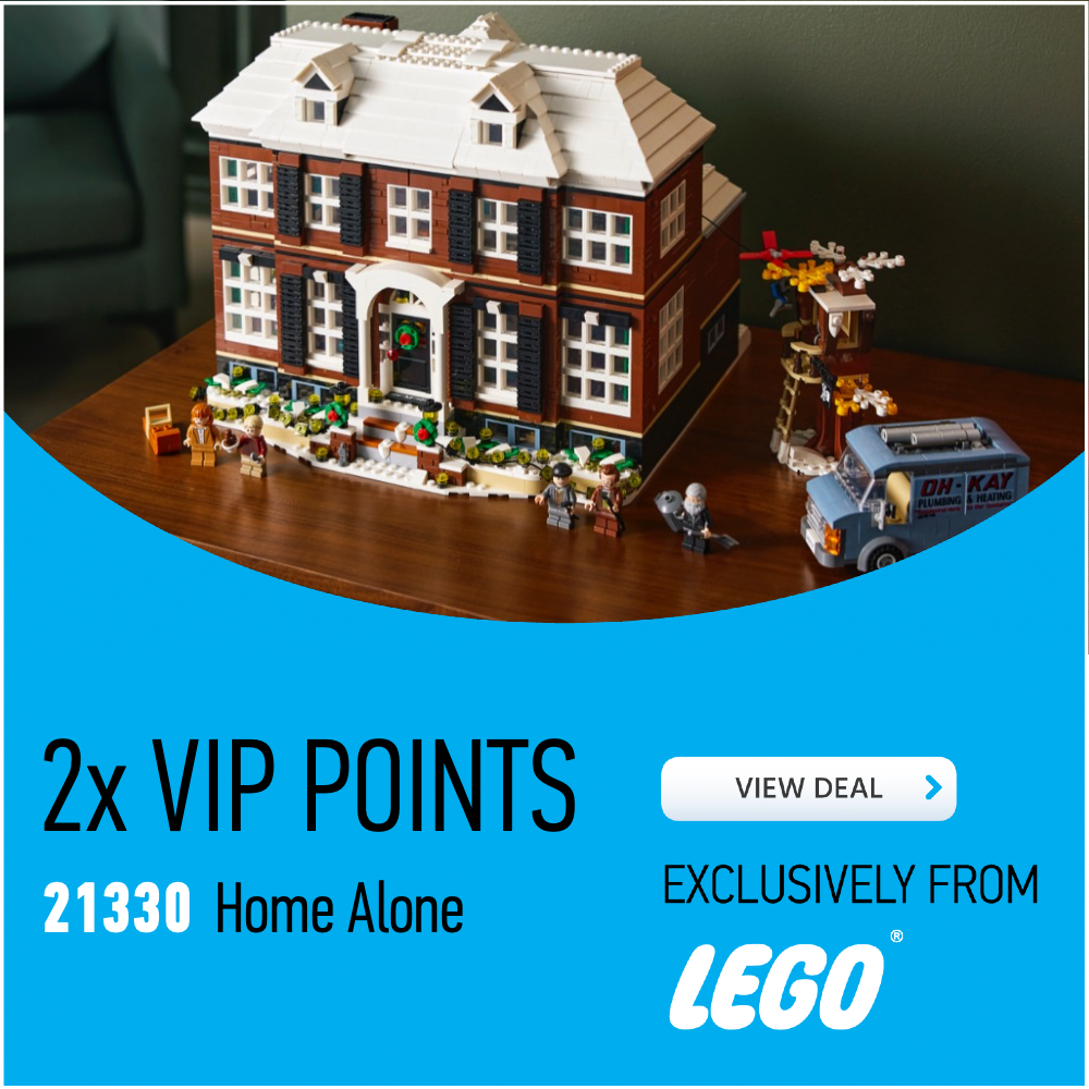 21330 Home Alone LEGO deal card 2x VIP points