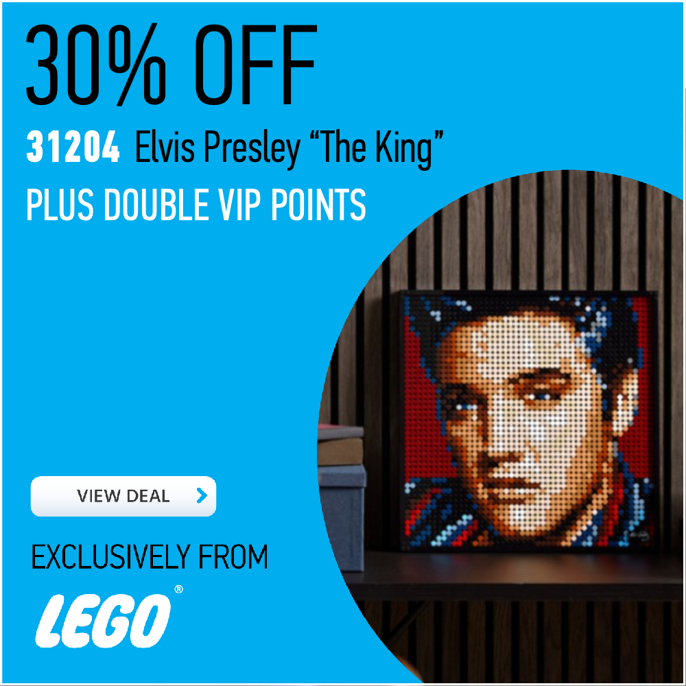 31204 Elvis Presley The King LEGO deal card 2x VIP points 30