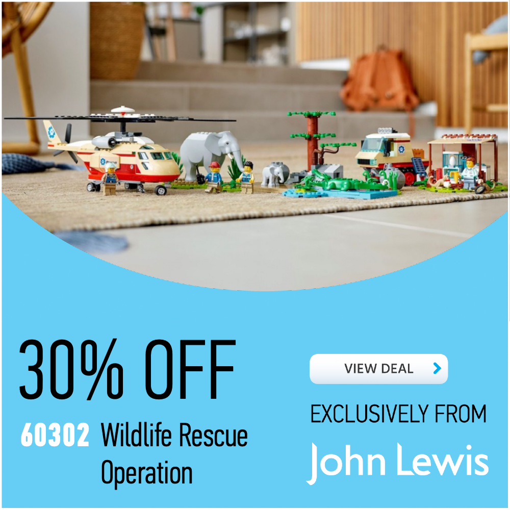 60302 Wildlife Rescue Operation John Lewis deal card 30