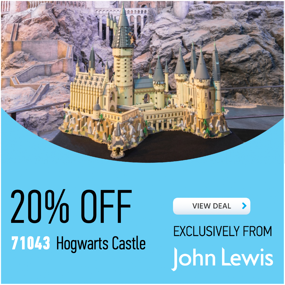 71043 Hogwarts Castle John Lewis deal card 20